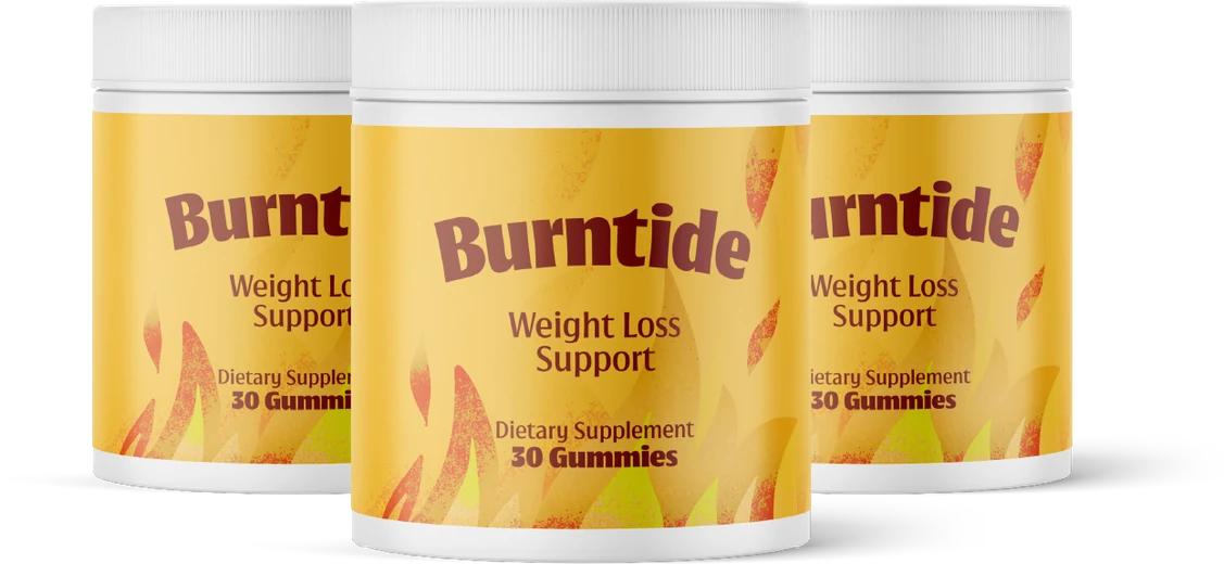 BurnTide apple cider vinegar and BHB metabolism gummies, three jar pack